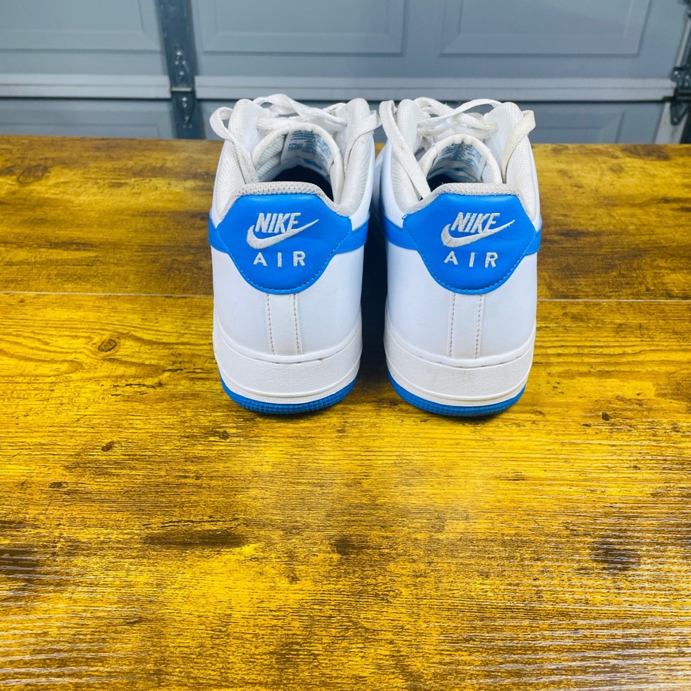 Nike Air Force 1 Low Mens 14 Photo Blue Good Leather Sneakers CJ1379-10 - Picture 7 of 11